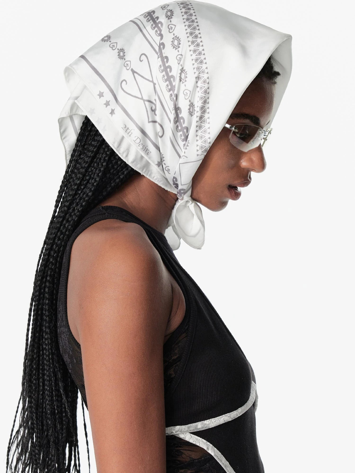 Retro Punk Snake Year Print Bandana