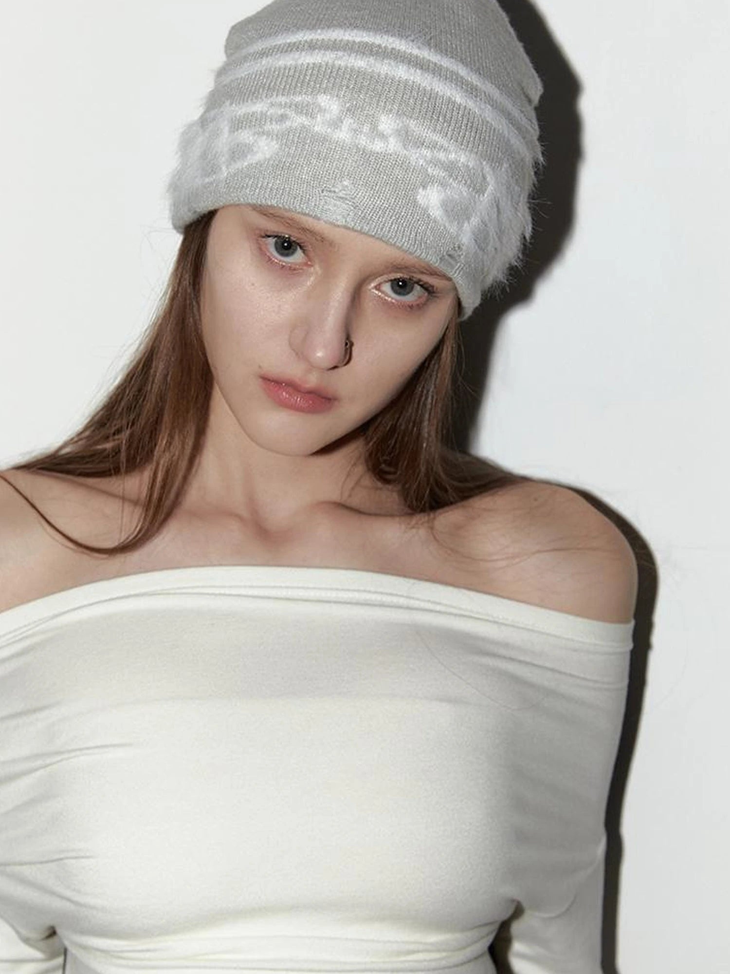 Vintage Cable Knit Beanie With Earflaps