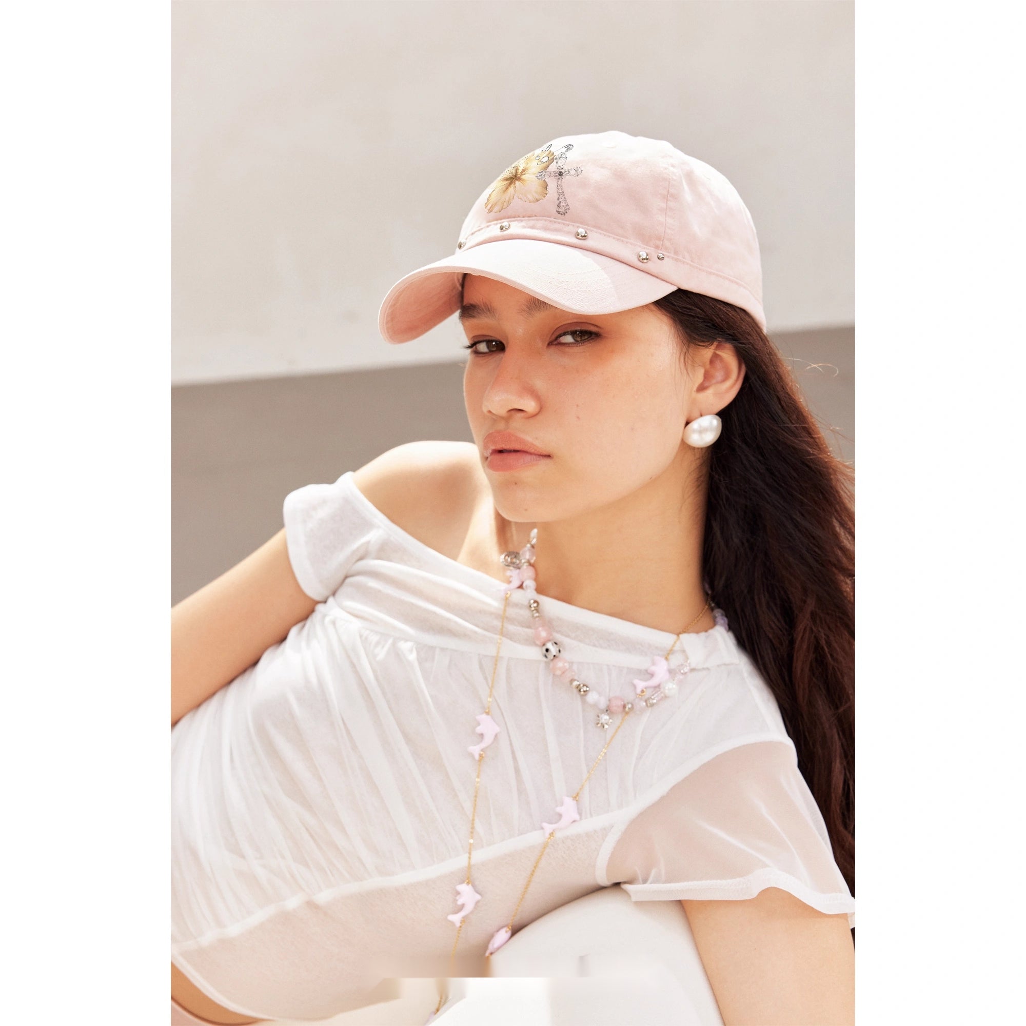 2th_Desire_Vintage_Hibiscus_Punk_Studded_Embroidered_Baseball_Cap_MISSTT