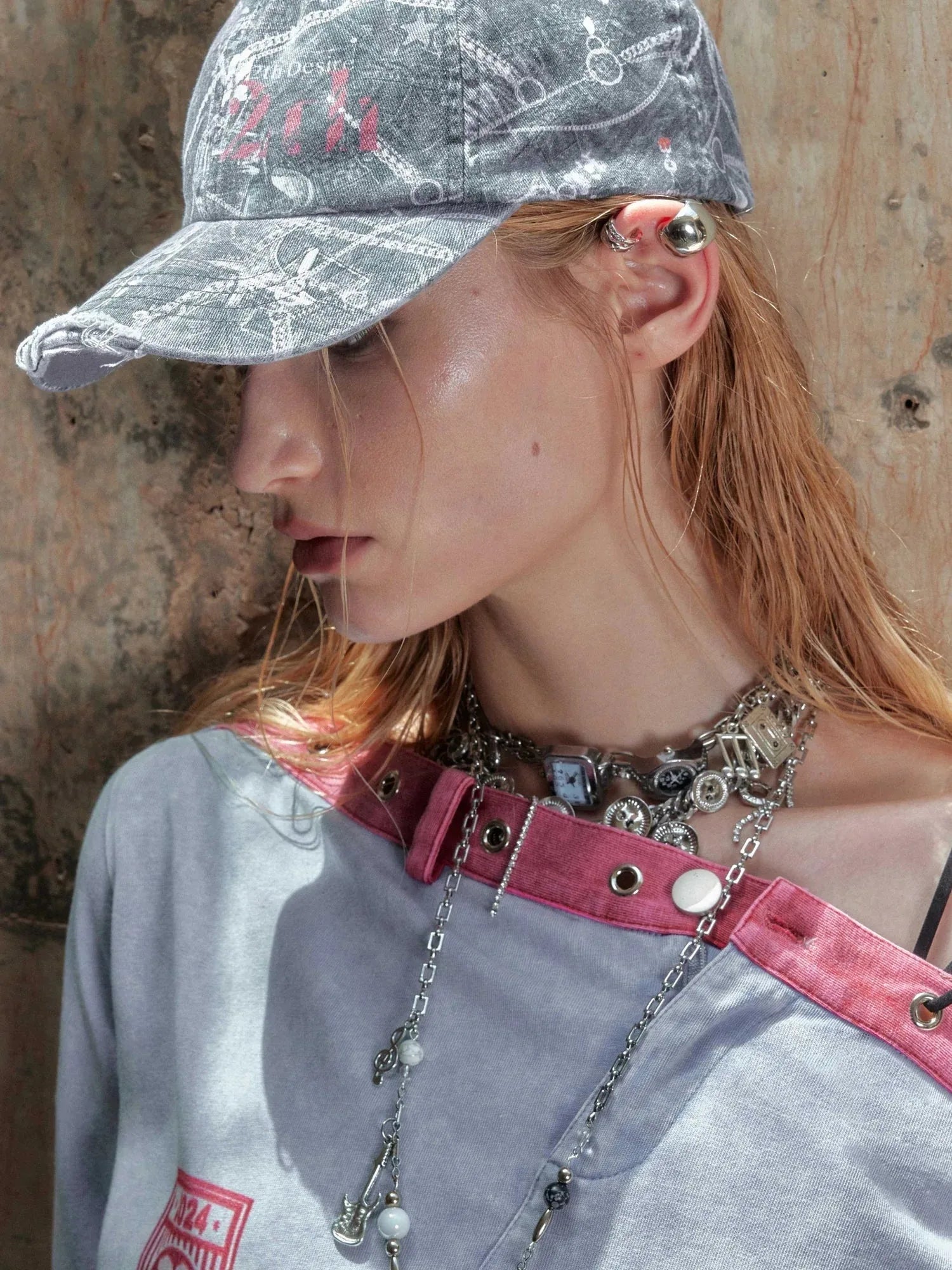 Vintage Washed Camo Baseball Cap Adjustable