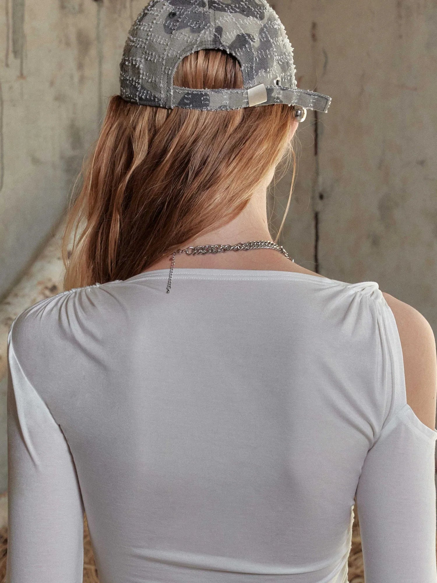 Vintage Washed Camo Baseball Cap Adjustable