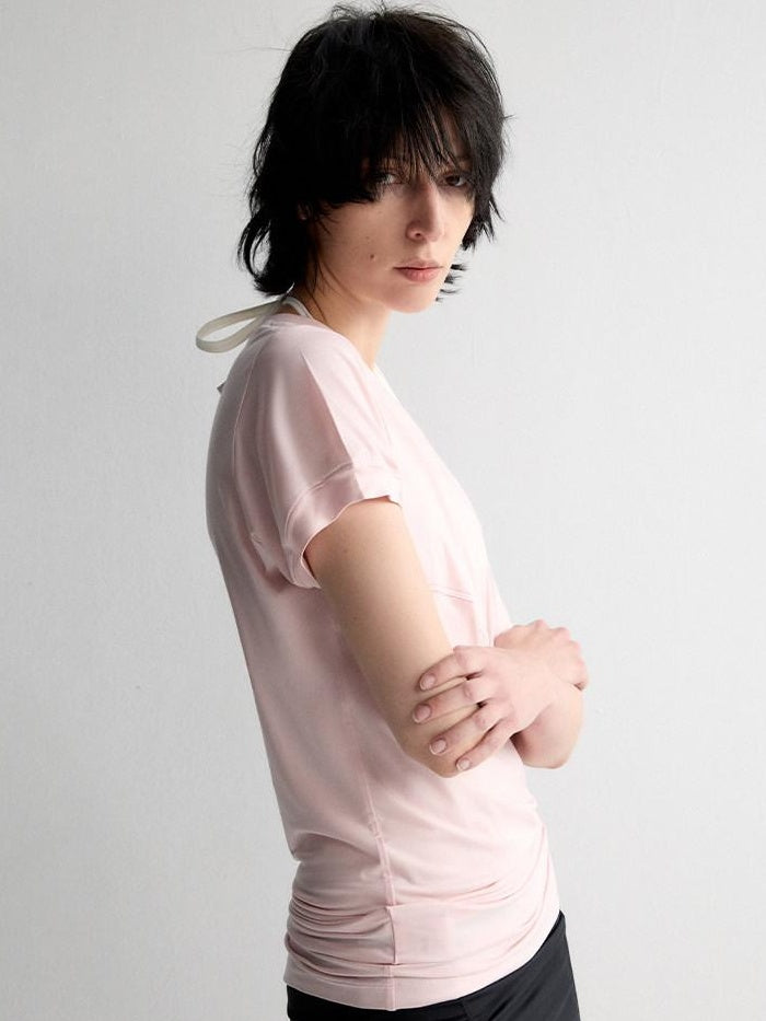 RUN TO THE FUTURE Breathable Modal Slim Fit Boat Neck Casual Women Solid Short Sleeve T-Shirts