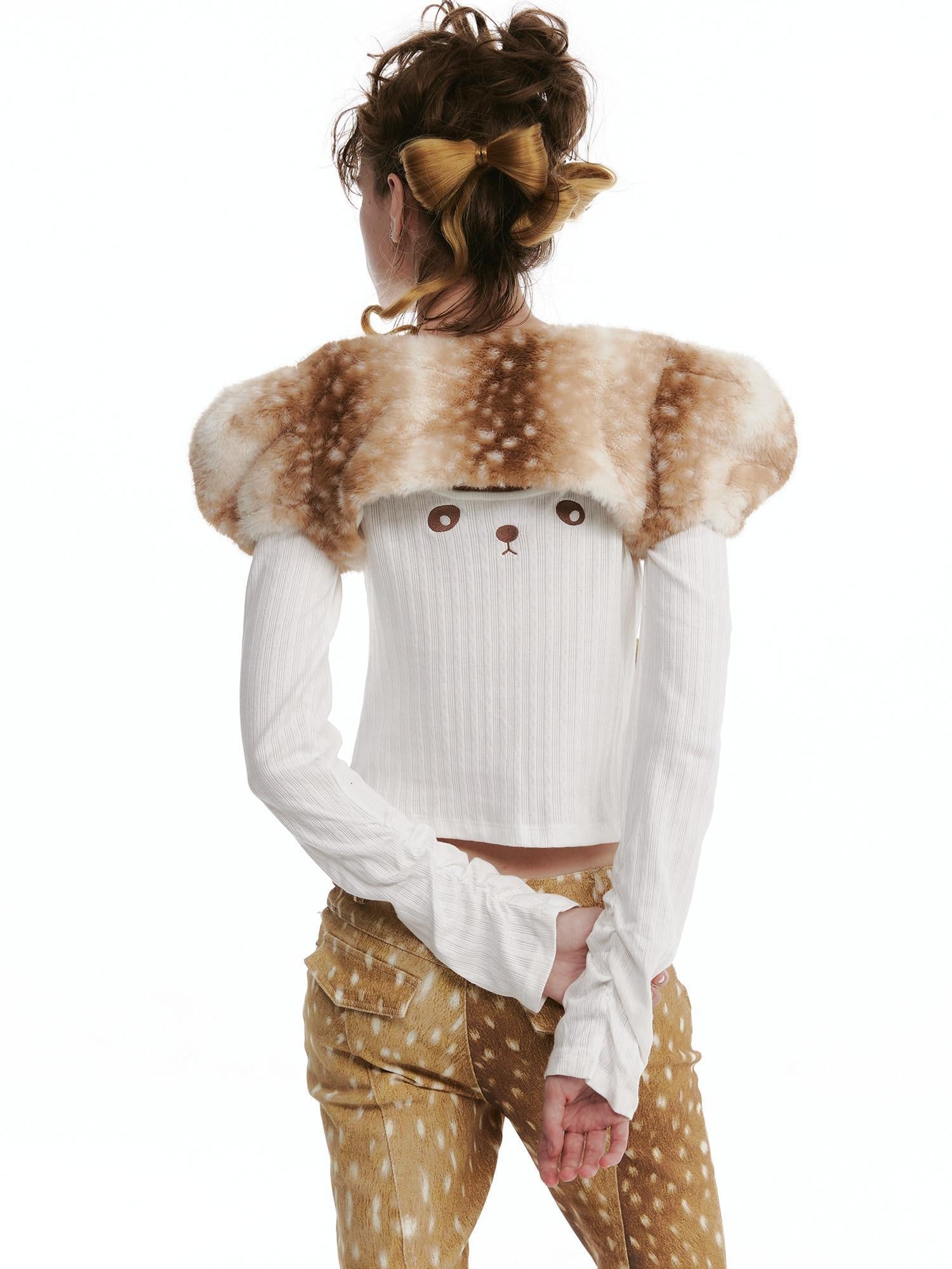 nit alcove Cardigan court à encolure bateau et ouverture sur le devant, modèle original pour femme, noir, Deer Accessories