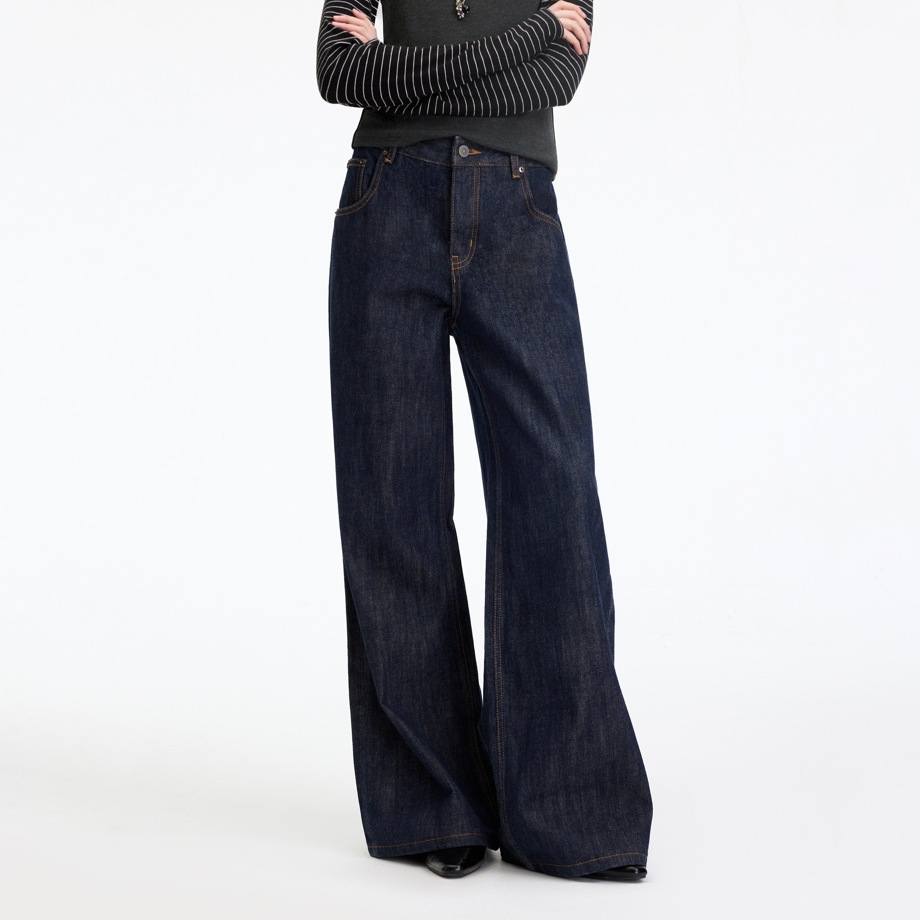 RUN_TO_THE_FUTURE_Casual_Natural_Waist_Wide_Leg_Cotton_Zipper_Women_Indigo_Straight_Jeans_MISSTT