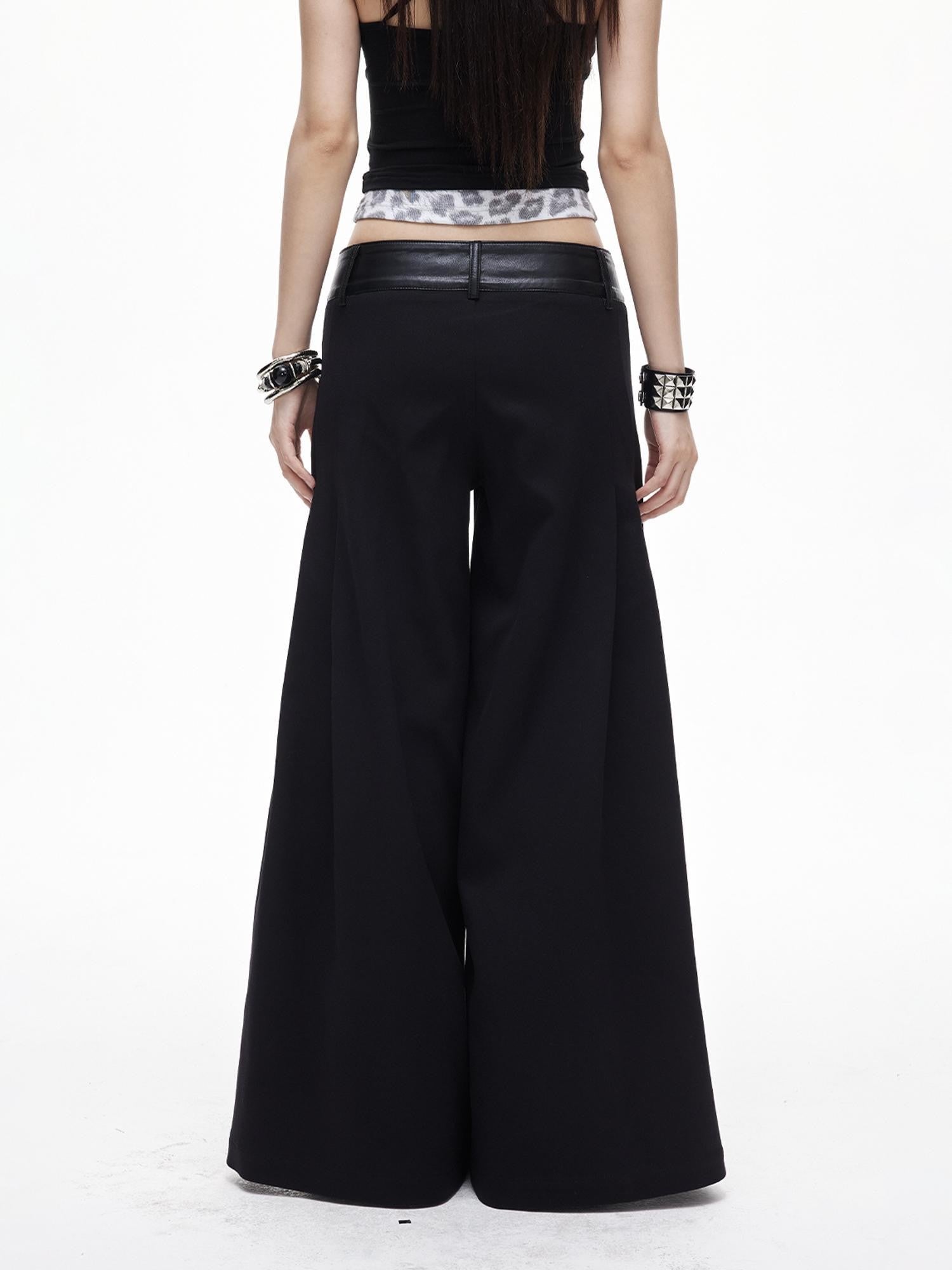 3MODE Drapey Studded Wide Leg Straight Women&