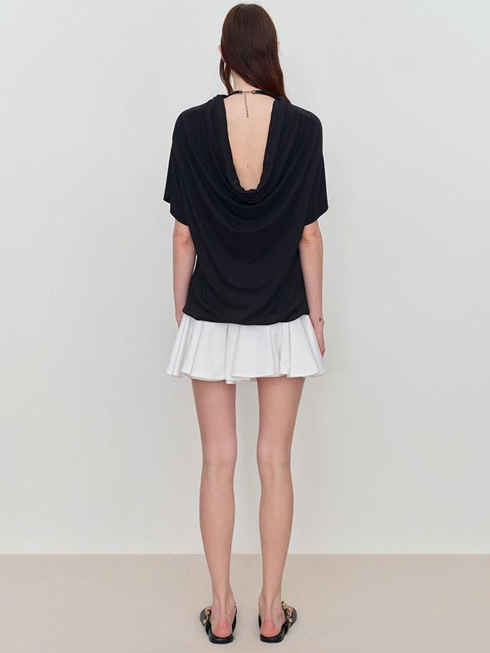 RUN TO THE FUTURE Soft Modal Casual Loose Solid Mid Length Women Short Sleeve T-Shirts