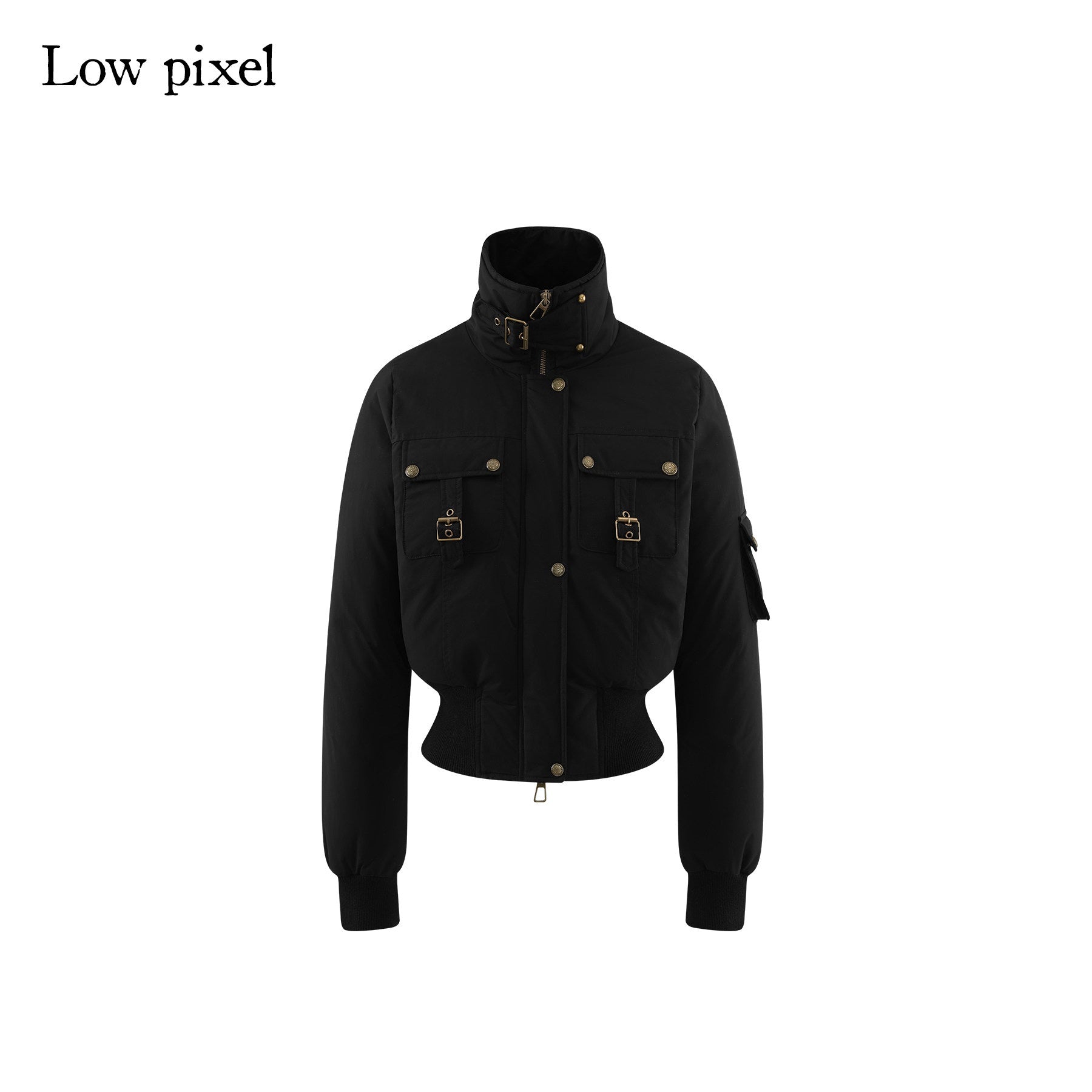 Low pixel 90 Percent White Duck Down Warm Casual Cinched Waist Women Everyday Down Jackets