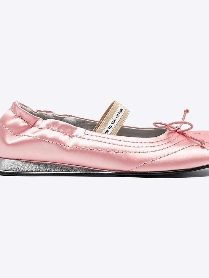 RUN TO THE FUTURE Cross Strap Casual Peep Toe Leather Lined Microfiber Upper Women Black Flats