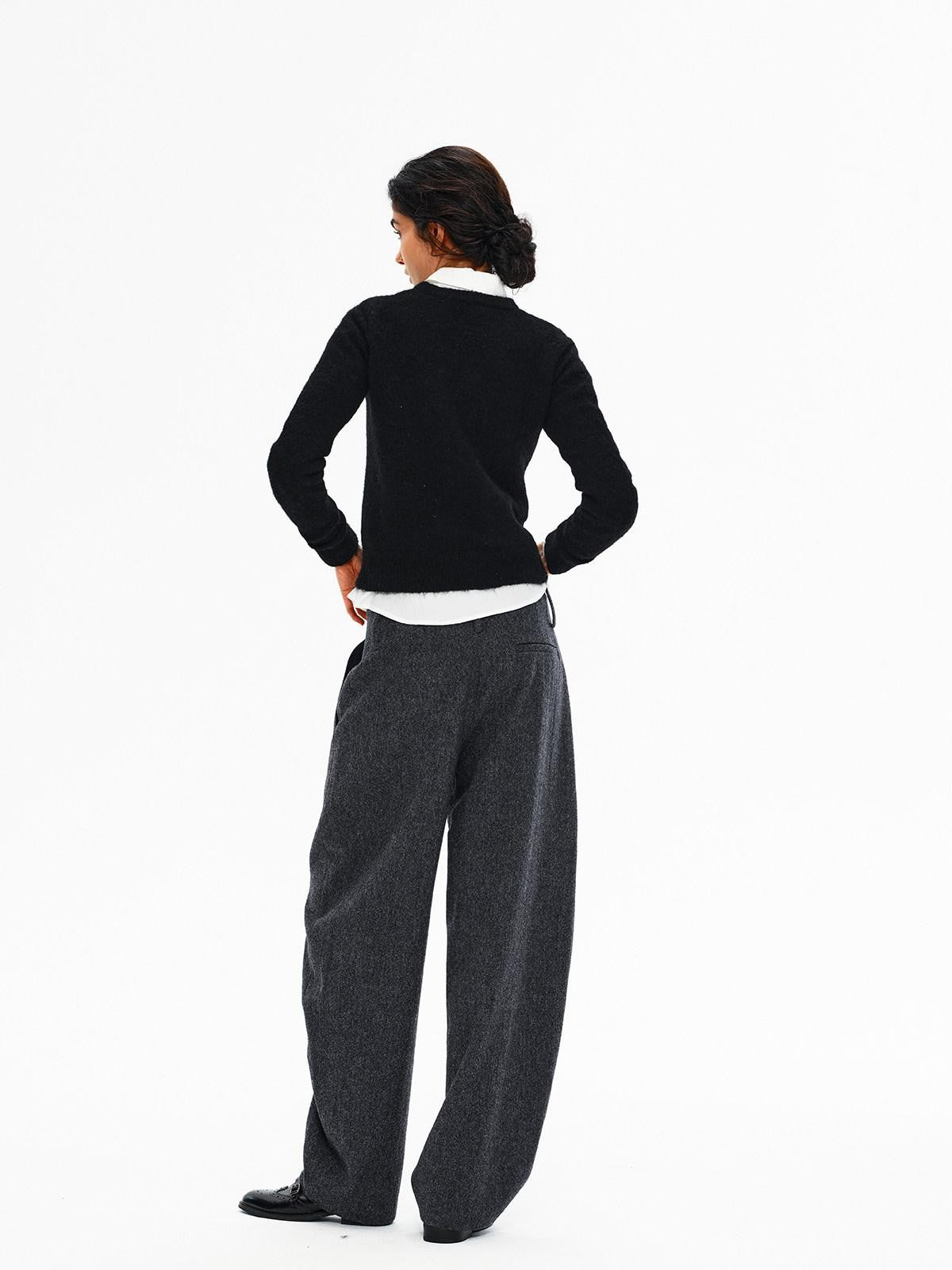 Northbutsouth Melange Drapey No Waistband Curved Leg Women&