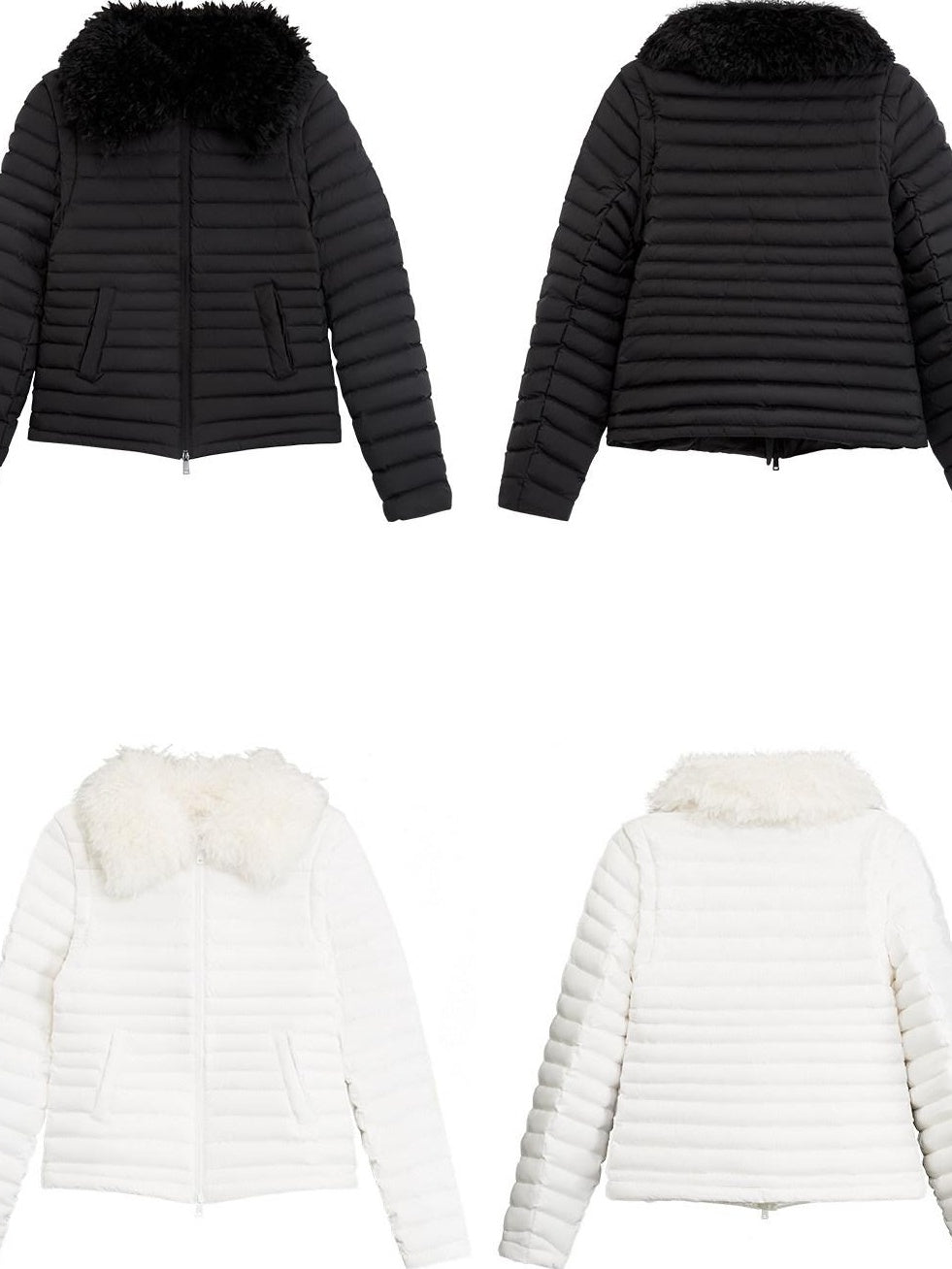 RUN TO THE FUTURE 90% White Duck Down Thick Slim Casual Turn Collar Ladies Down Jackets