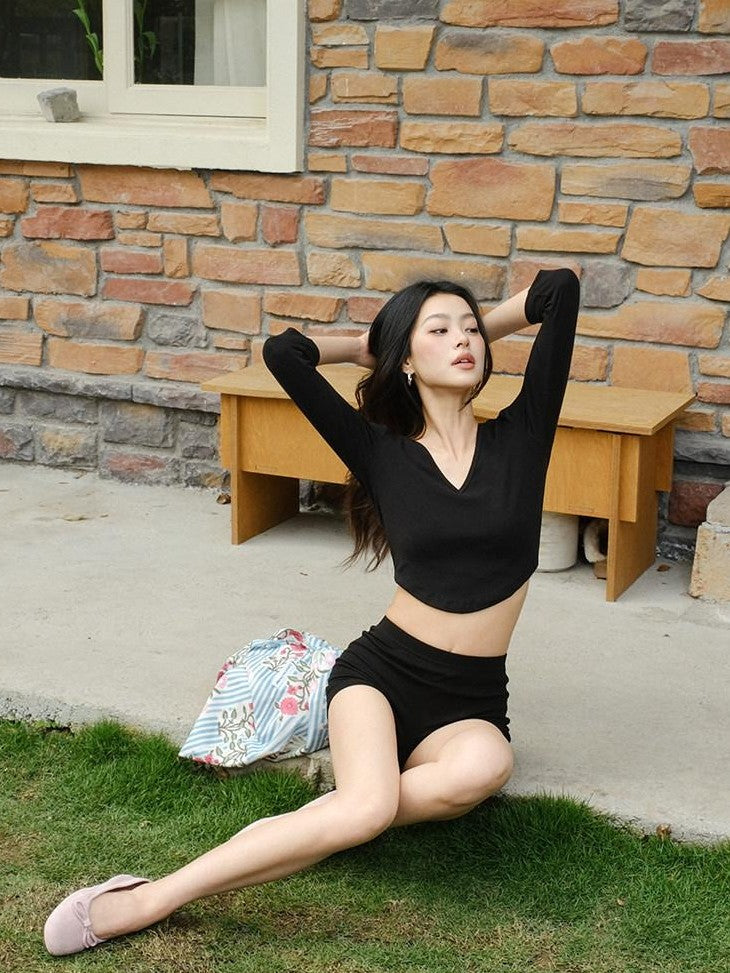 FU FRESH UP Skin Friendly Slim Fit High Waist Knit Women&