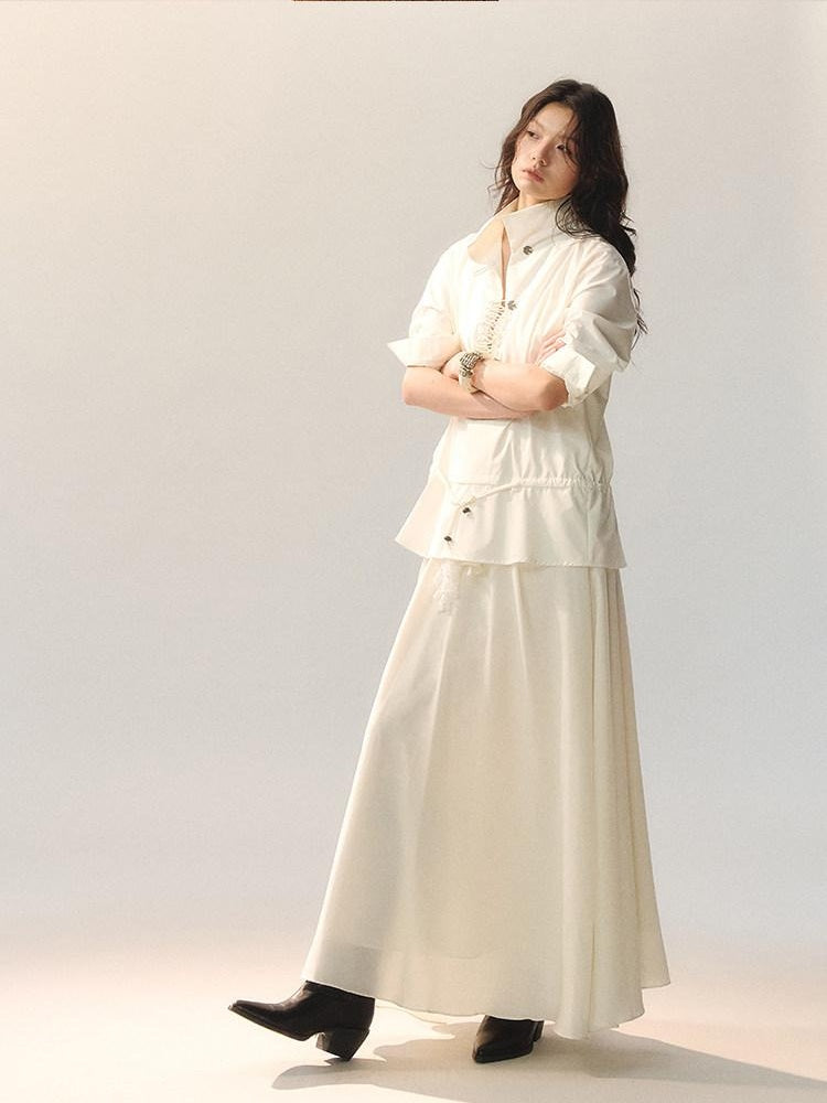 AnnoMundi Lace Cami Casual Shirt Dress Sleeveless City Women Polyester Slip Maxi Dresses