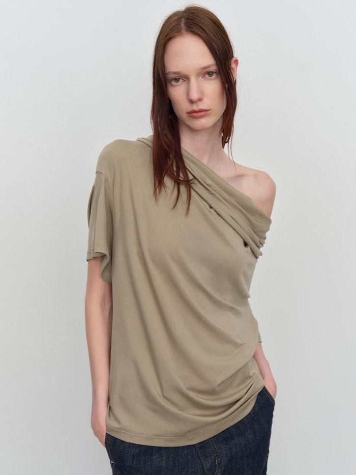 RUN TO THE FUTURE Soft Modal Casual Loose Solid Mid Length Women Short Sleeve T-Shirts