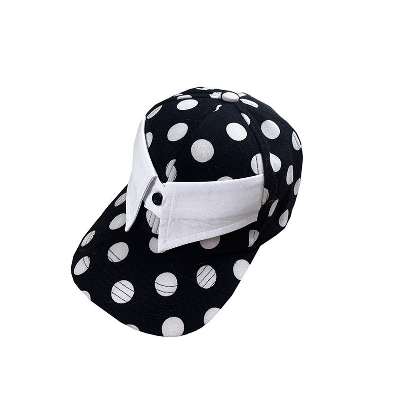 nit_alcove_Cute_Polka_Dot_Bow_Adjustable_Cotton_Casual_Unisex_Couple_Baseball_Caps_MISSTT