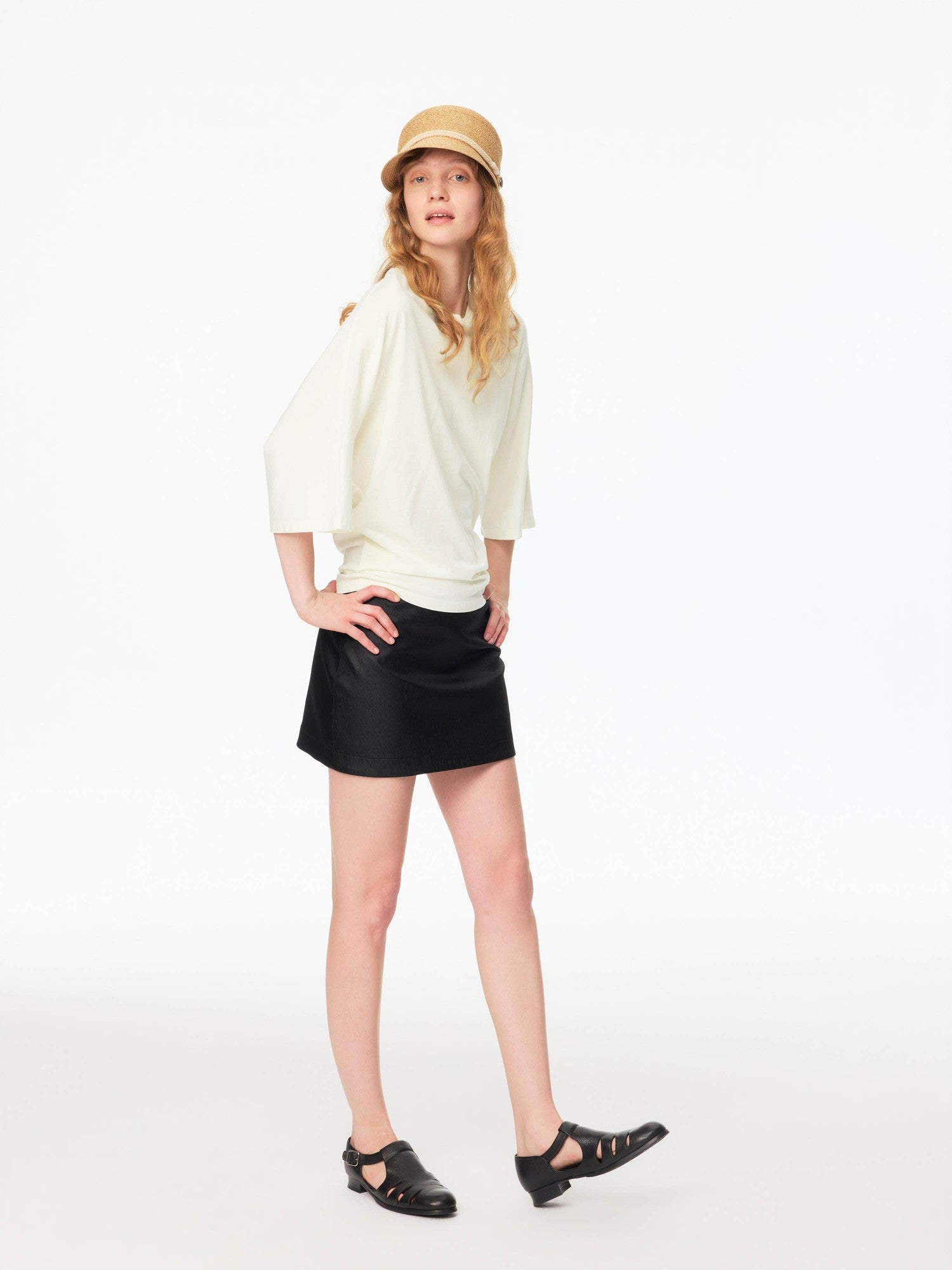 Northbutsouth A Line Coated Texture No Waistband Mid Low Rise Women&