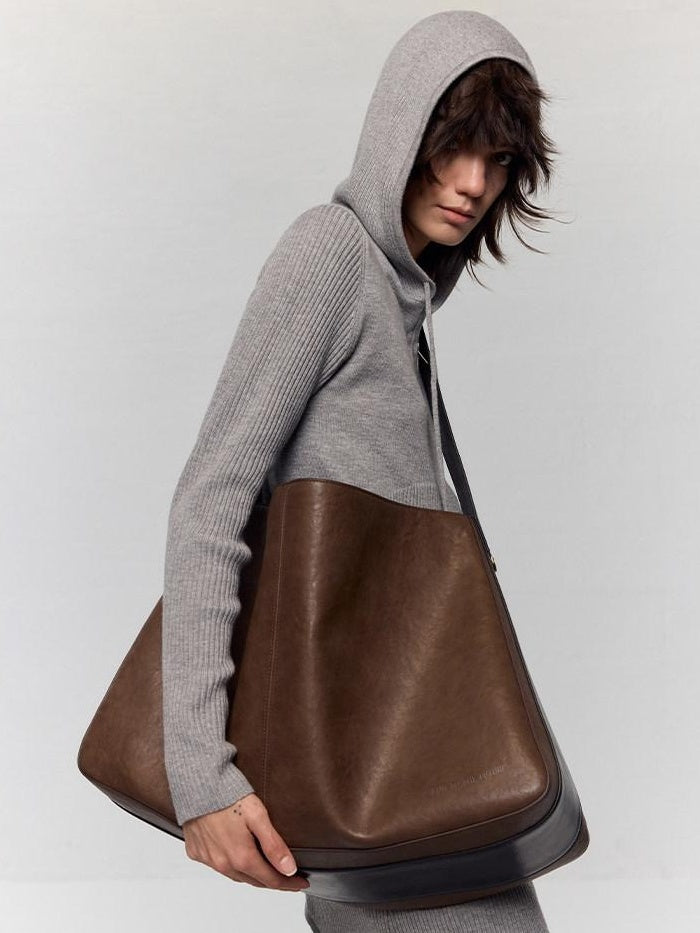 RUN TO THE FUTURE Large Zipper Pocket Casual Minimalist Single Strap Everyday Cross Body Bags