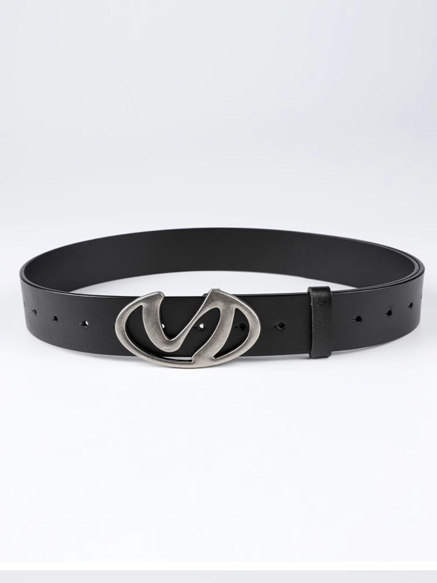 7Shiftin Soft Split Leather Casual Plain 3.7Cm Unisex Youth Leather Belts