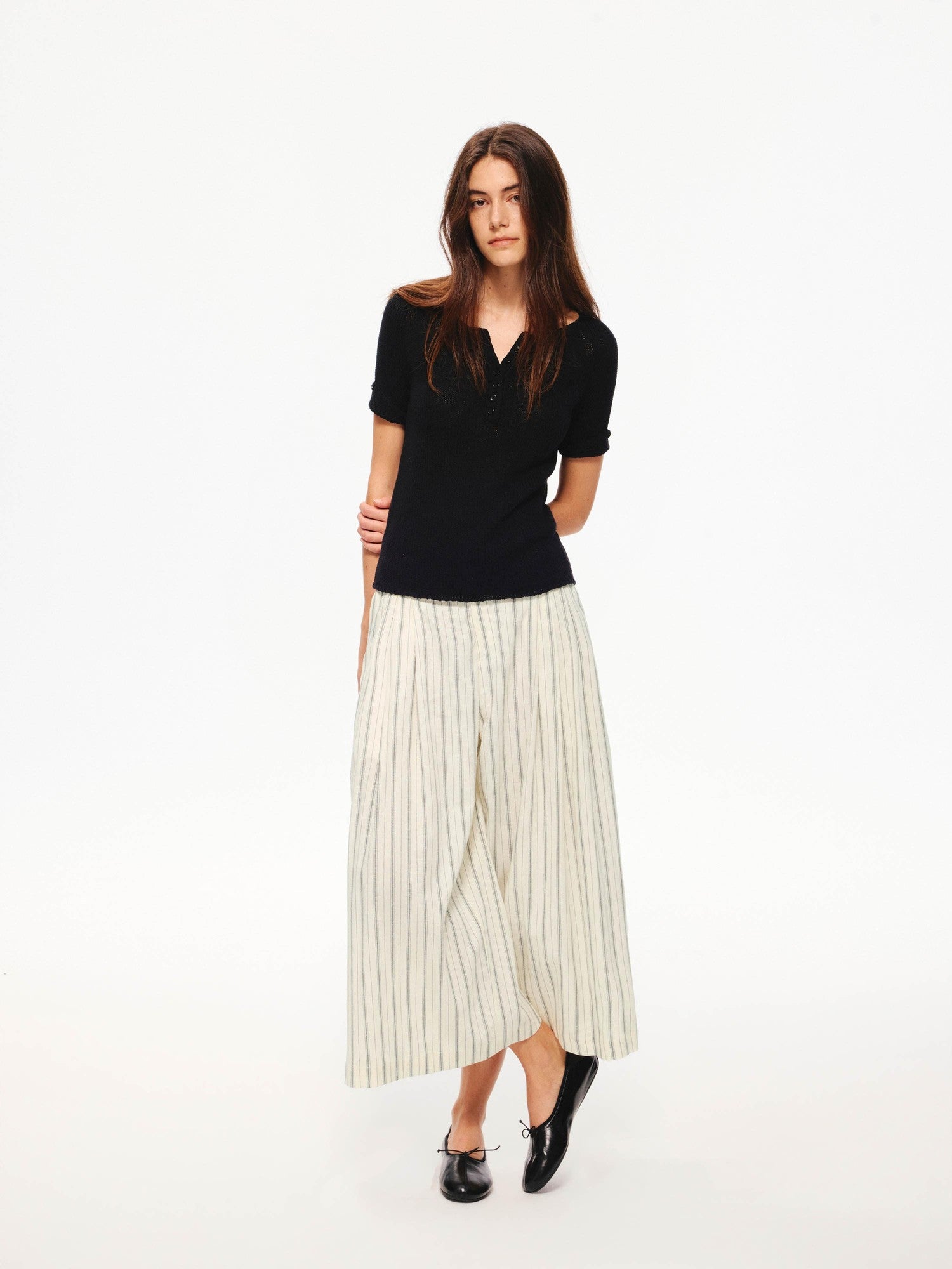 Northbutsouth Four Tone Multi Button Turnback Knit Women&
