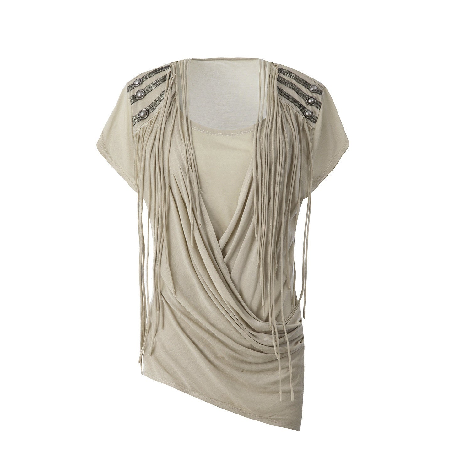 DoublePunch_Desert_Sand_Asymmetric_Draped_Tassel_Knit_Women&