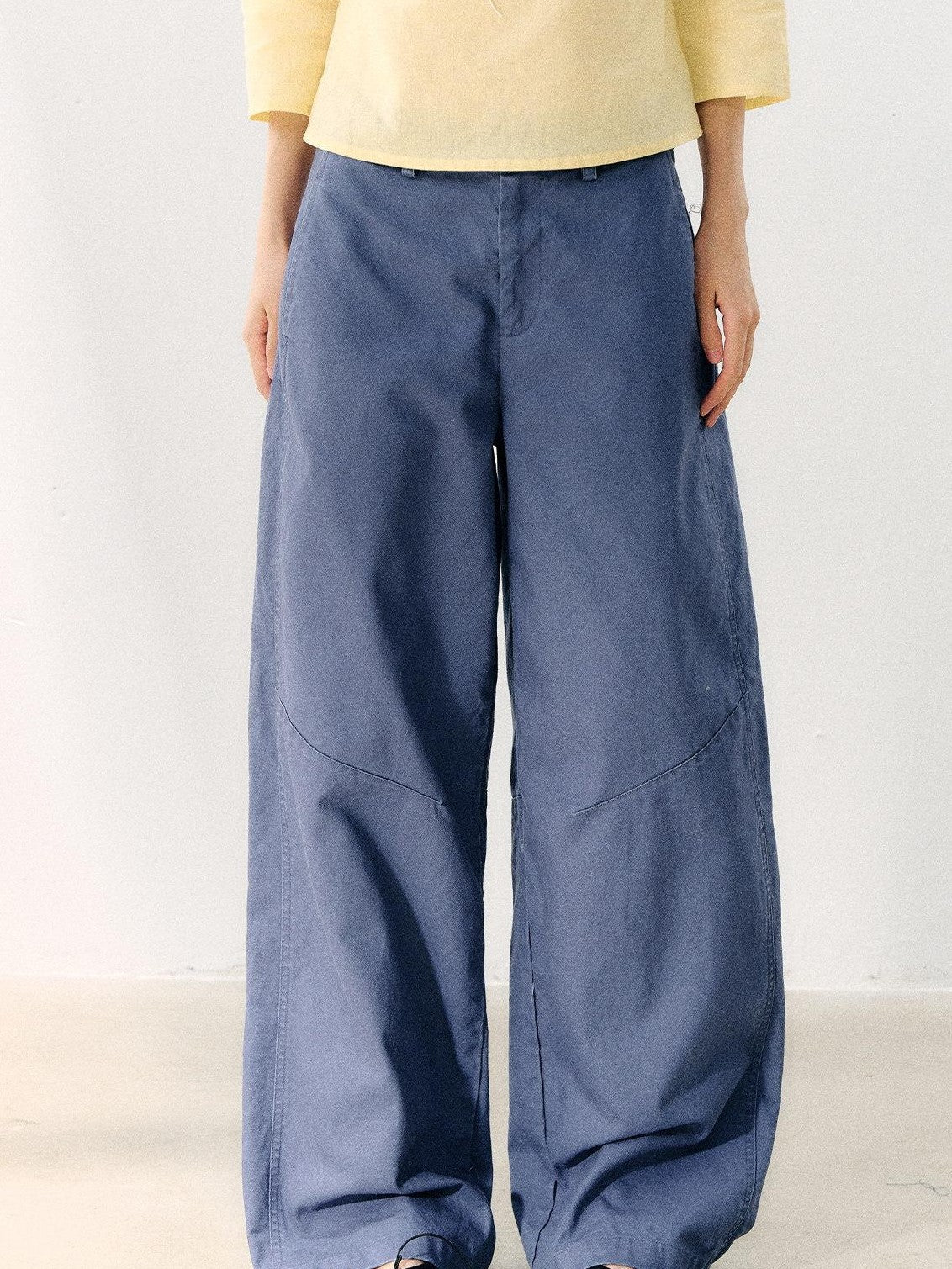 7Shiftin Blue Waterwashed Twill Mid Rise Relaxed Women&