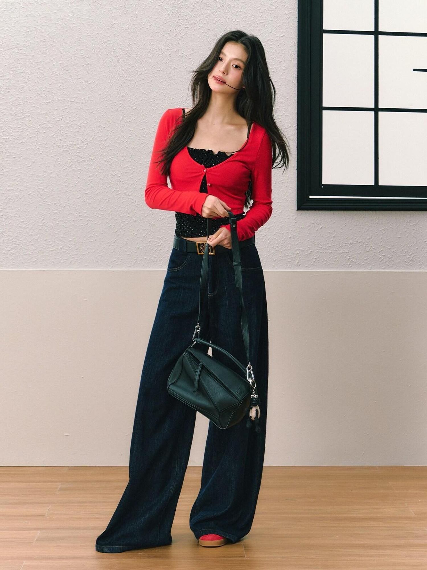 7Shiftin Solid Slim Fit Sweet Minimal Cardigan Layering Women&