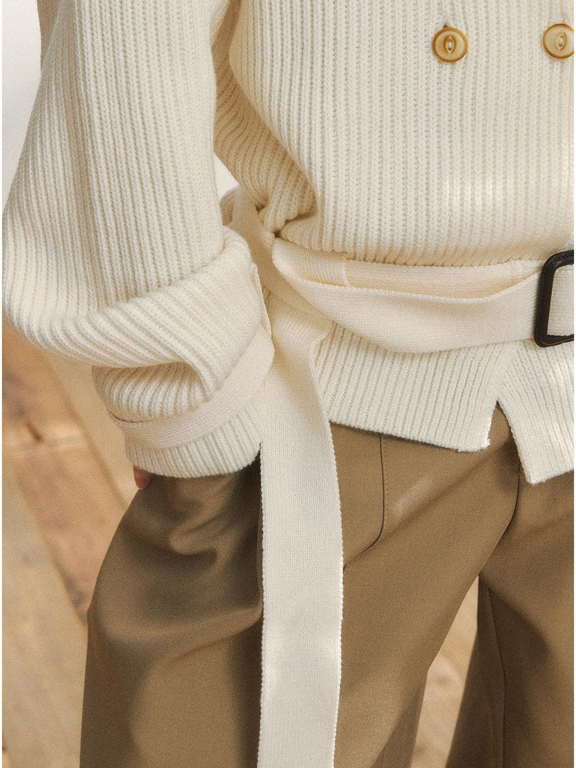 7Shiftin Tailored Lapel Double Breasted Waist Cinch Women&
