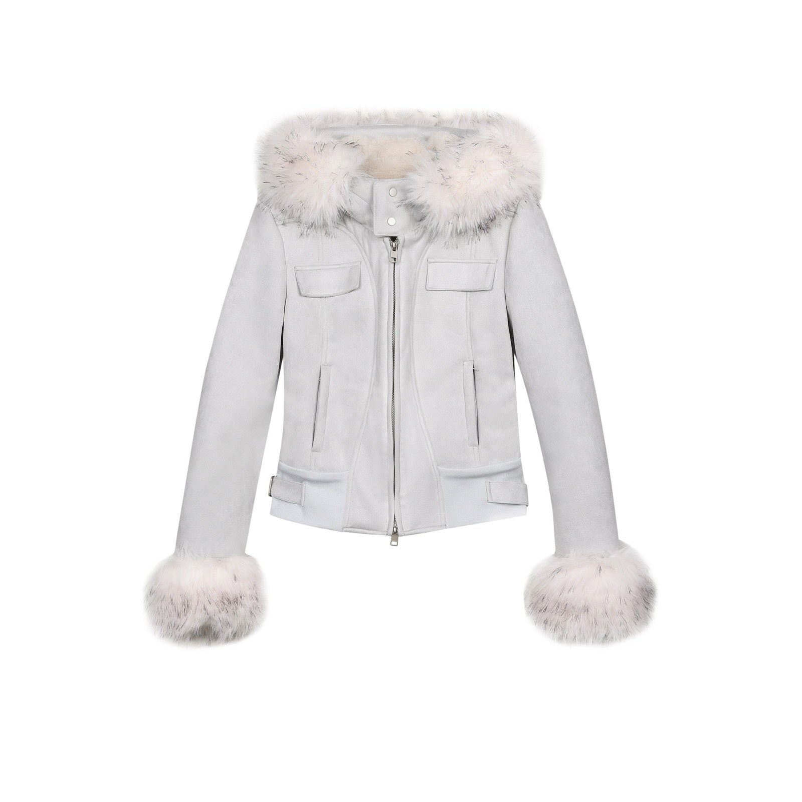7Shiftin_Two_Tone_Hooded_Large_Fur_Collar_Slim_Women&