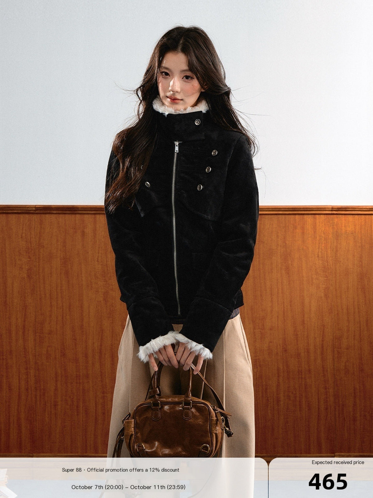 7Shiftin_Vintage_Faux_Suede_Napoleon_Fluffy_Fleece_Symmetrical_Button_Women&