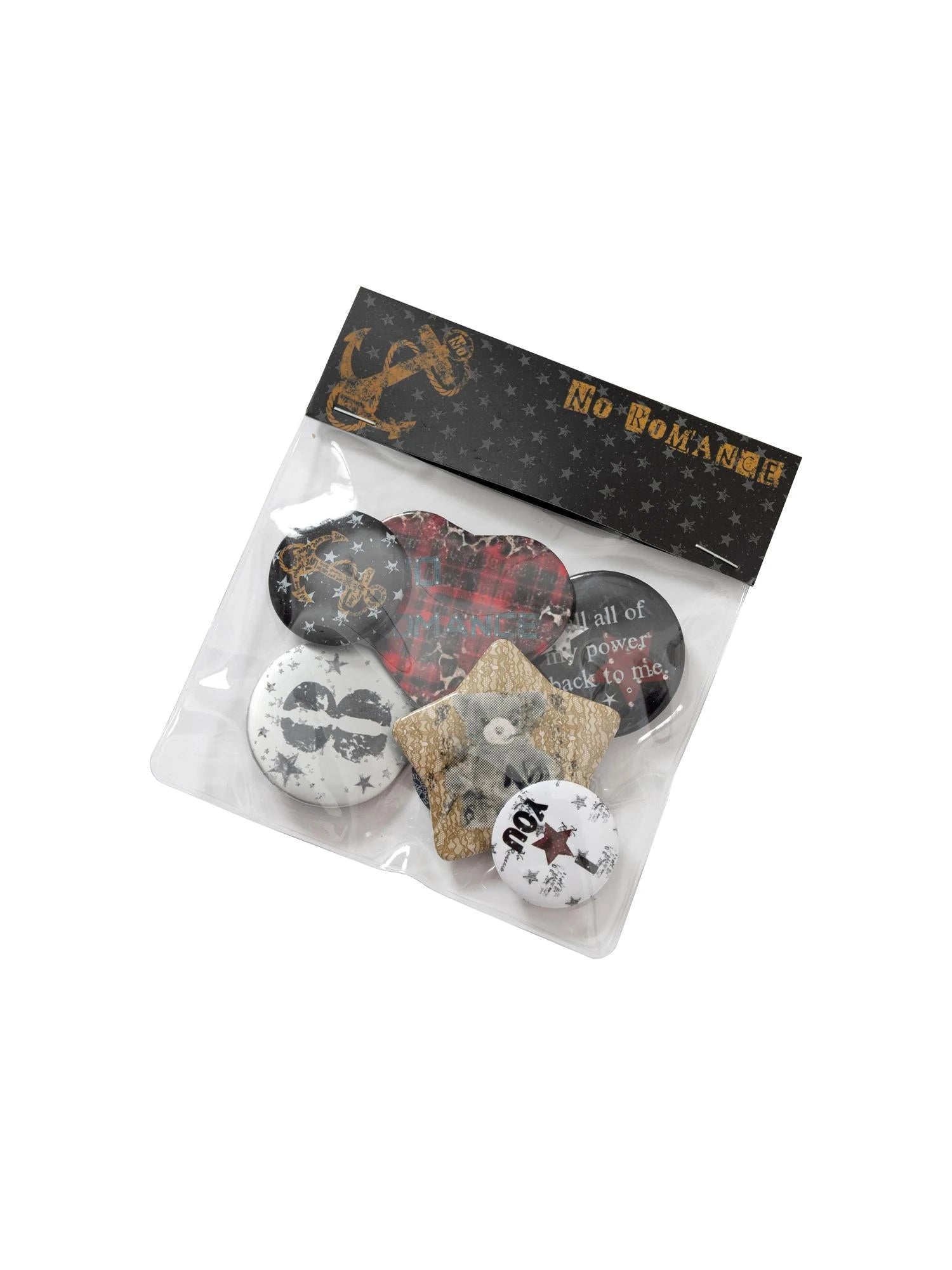 Punk Rock Vintage Metal Pin Badge With Edgy Design