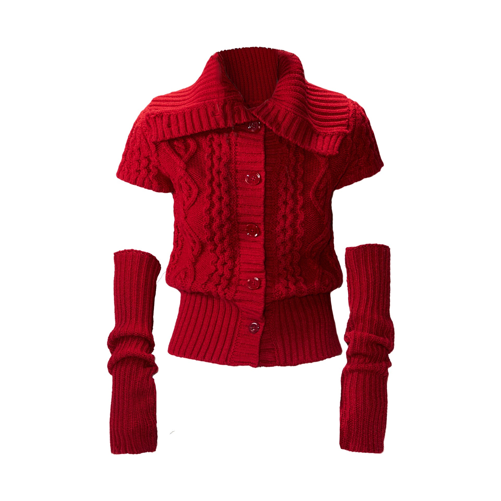 The_NeverMore_Soft_Acrylic_Vintage_Slim_Fit_Short_Sleeve_Buttoned_Pullover_Knit_Sweaters_MISSTT