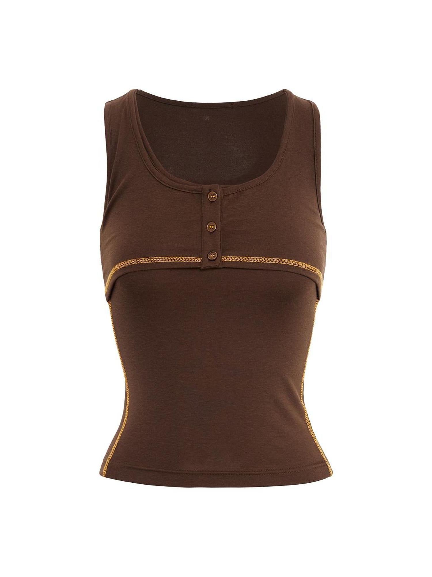 RUN TO THE FUTURE Soft Modal Blend Original Slim Racerback Cropped Unpadded Women Casual Tank Tops