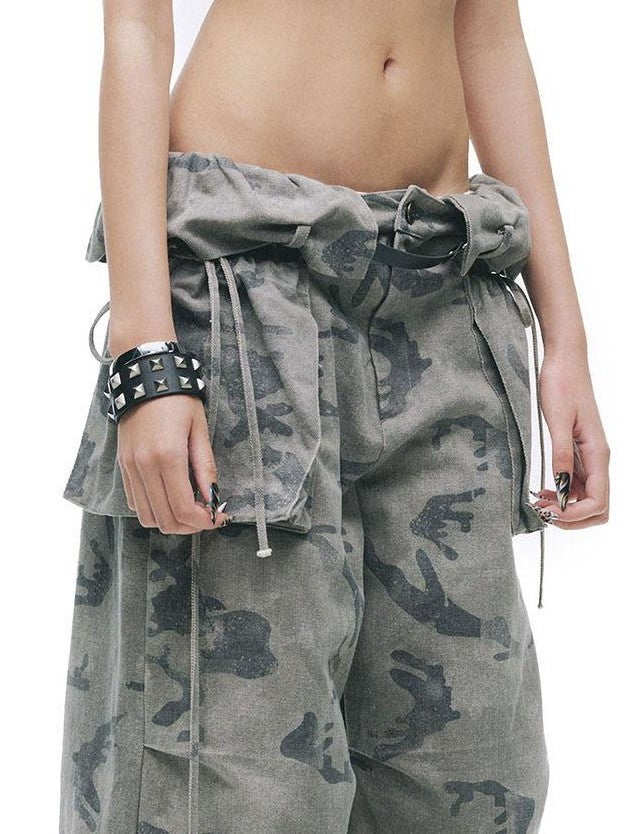 24ans Salt Wash Distressed Studded Letter Racerback Women&