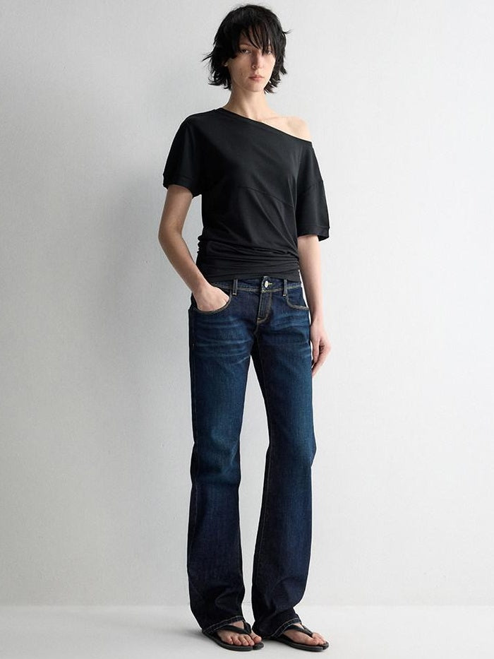 RUN TO THE FUTURE Breathable Modal Slim Fit Boat Neck Casual Women Solid Short Sleeve T-Shirts