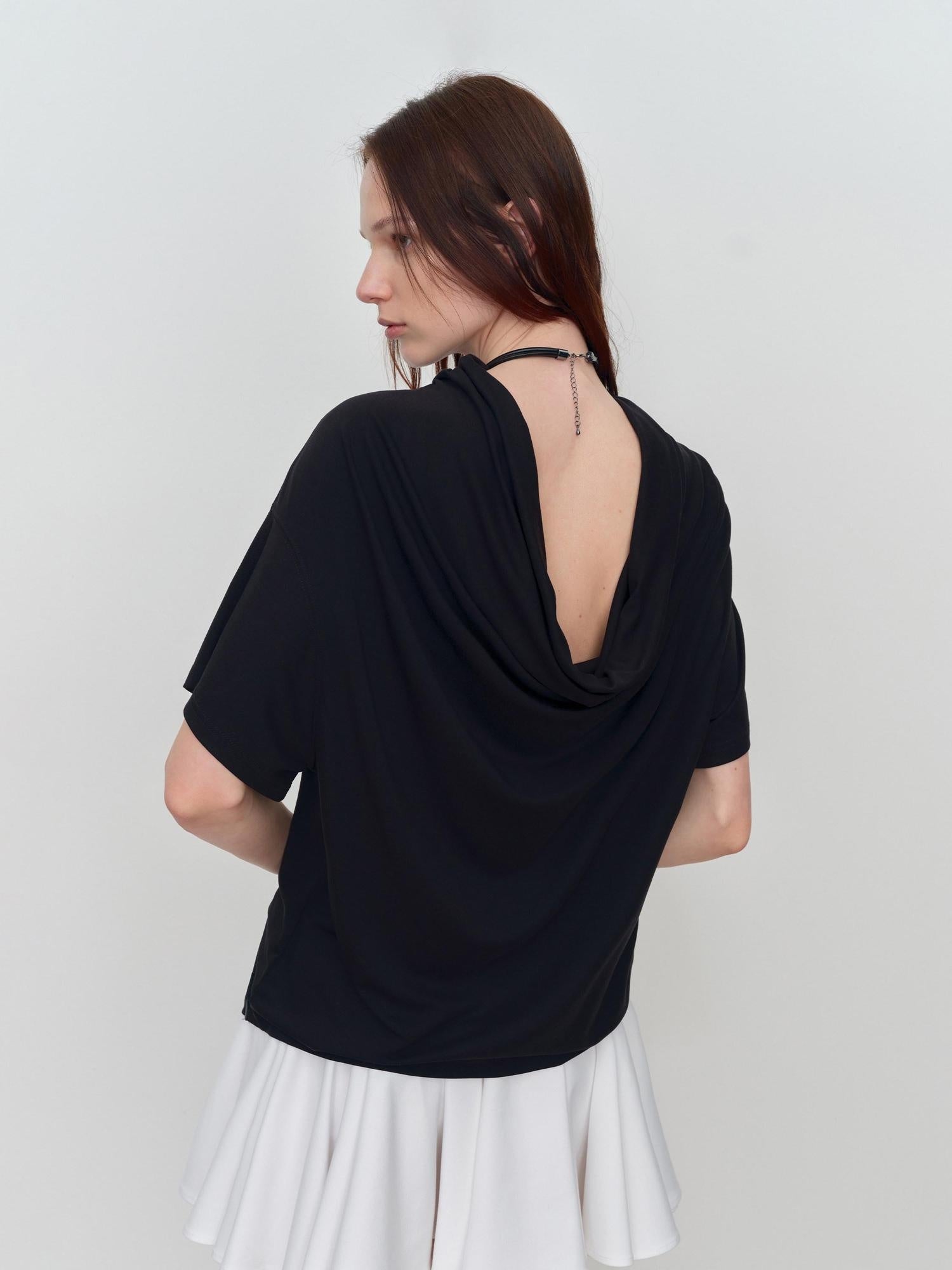 RUN TO THE FUTURE Soft Modal Casual Loose Solid Mid Length Women Short Sleeve T-Shirts