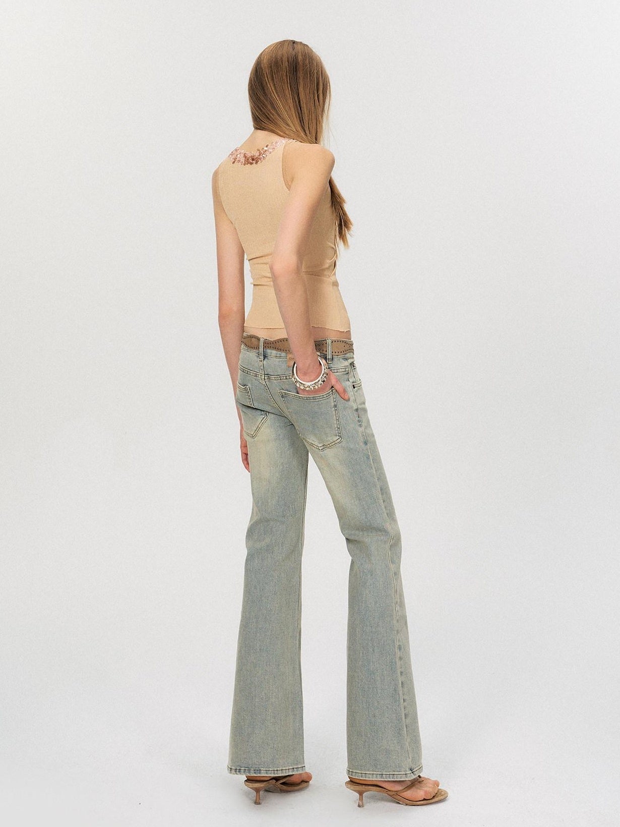 The NeverMore Lightweight Stretch No Padding Y Back Wide Strap Slim Cropped Women Camisoles