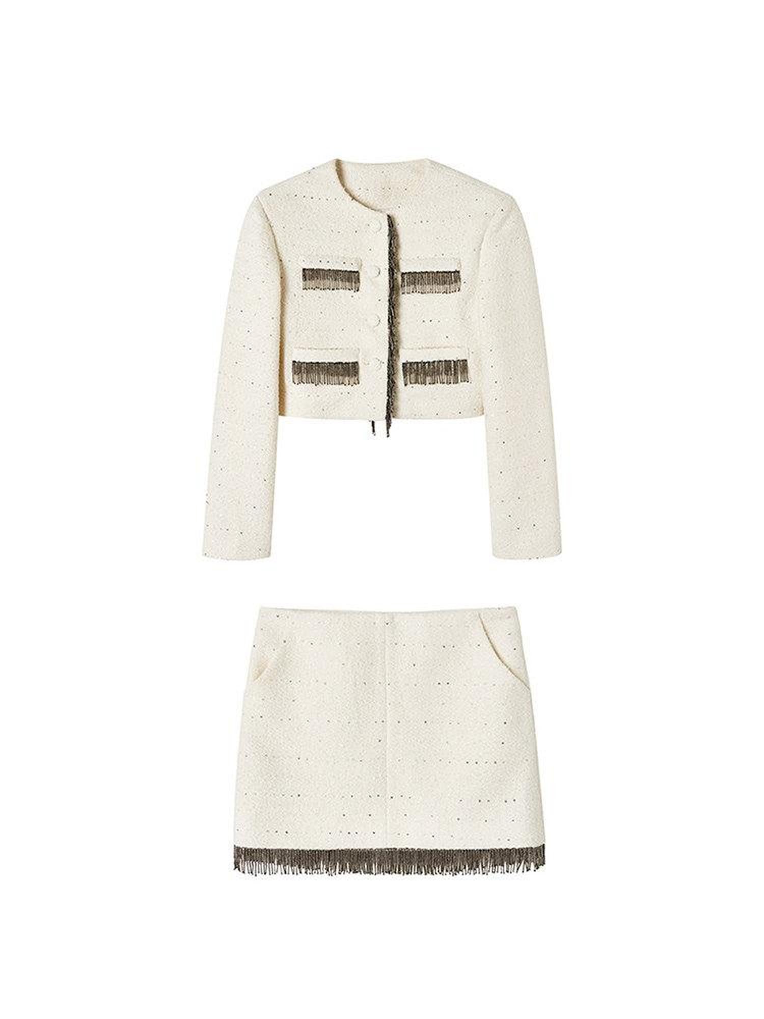 AnnoMundi Sequin Textured Boucle Two Piece Women&