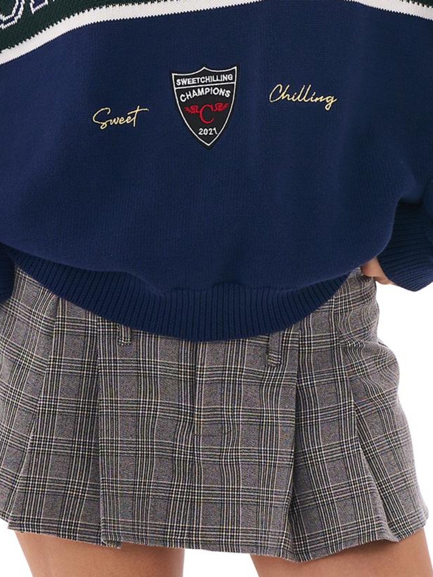 A-Line Mini Skirt For Women American High School Style Skirts
