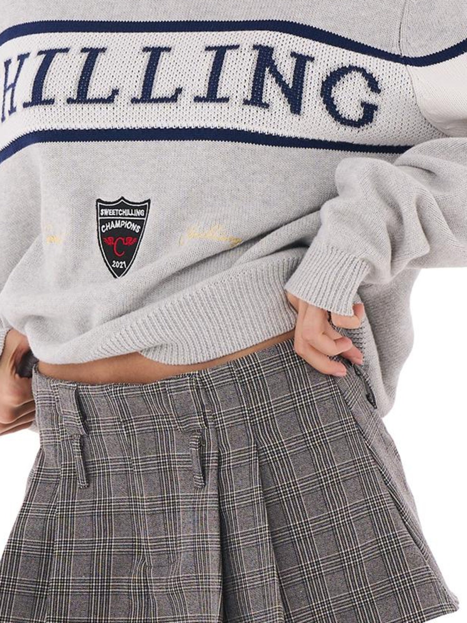 A-Line Mini Skirt For Women American High School Style Skirts