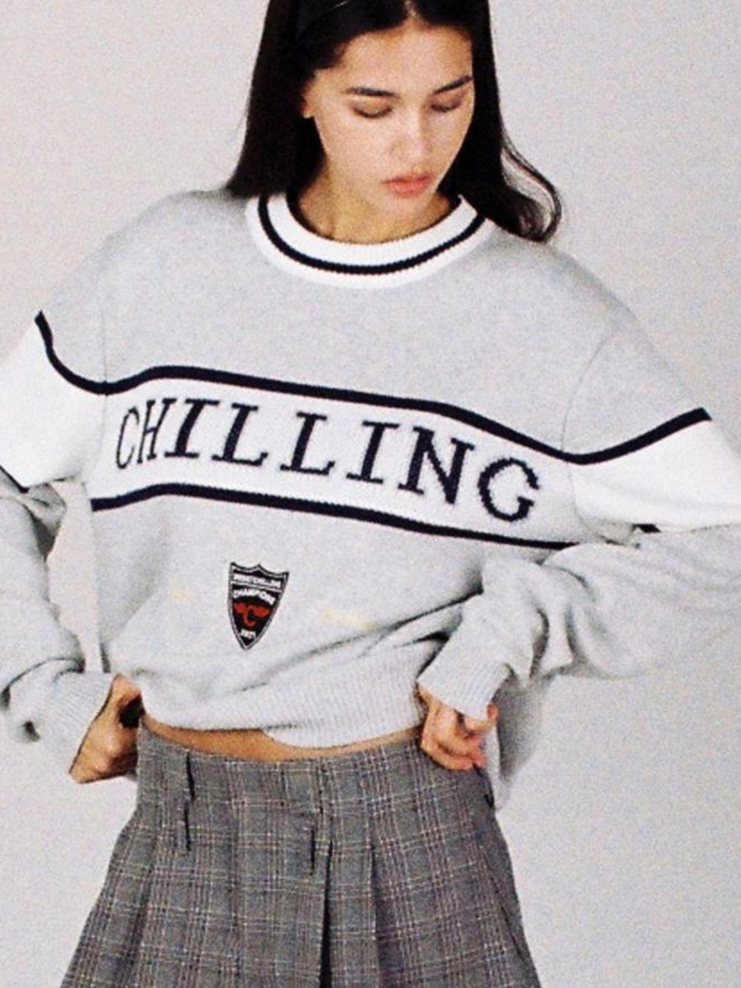 A-Line Mini Skirt For Women American High School Style Skirts