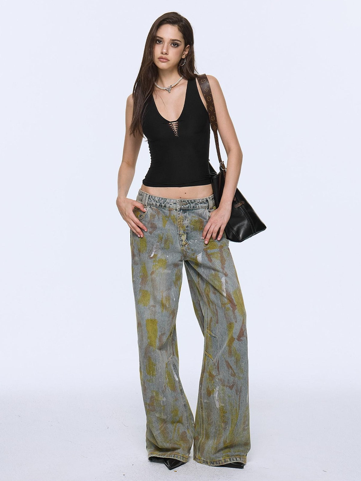 AE30 Saint Cutout V-neck High Stretch Slim Fit Women&