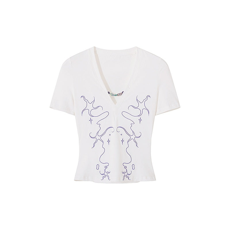 AE30_Saint_Starfish_Contrast_Embroidery_Beaded_V-neck_Slim_Fit_Women&