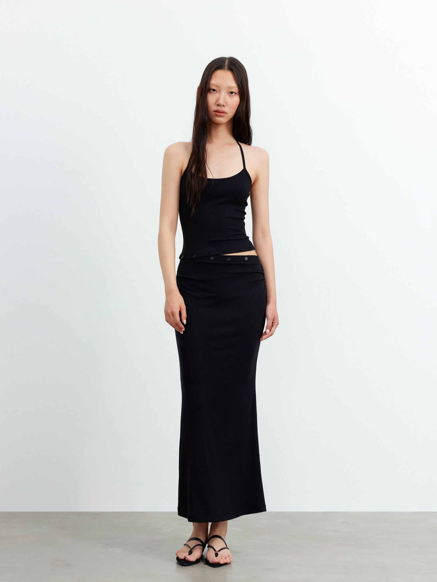 AFTADAWN 2-In-1 Modal Tank Dress With Detachable Lining