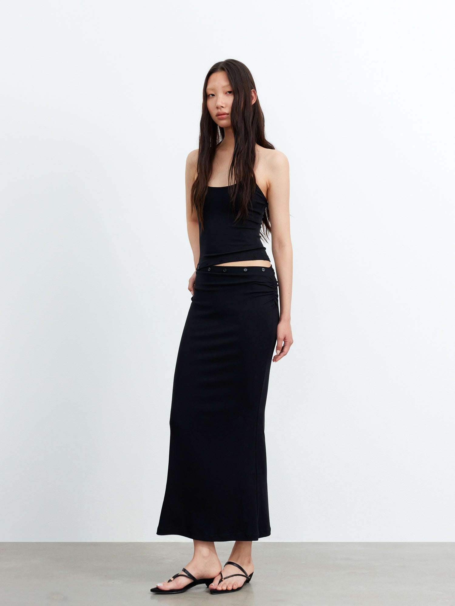 AFTADAWN 2-In-1 Modal Tank Dress With Detachable Lining