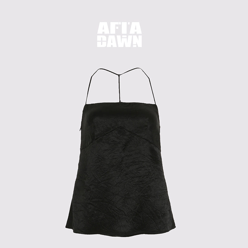 AFTADAWN_Acetate_Textured_Halter_Neck_Vacation_Top_MISSTT