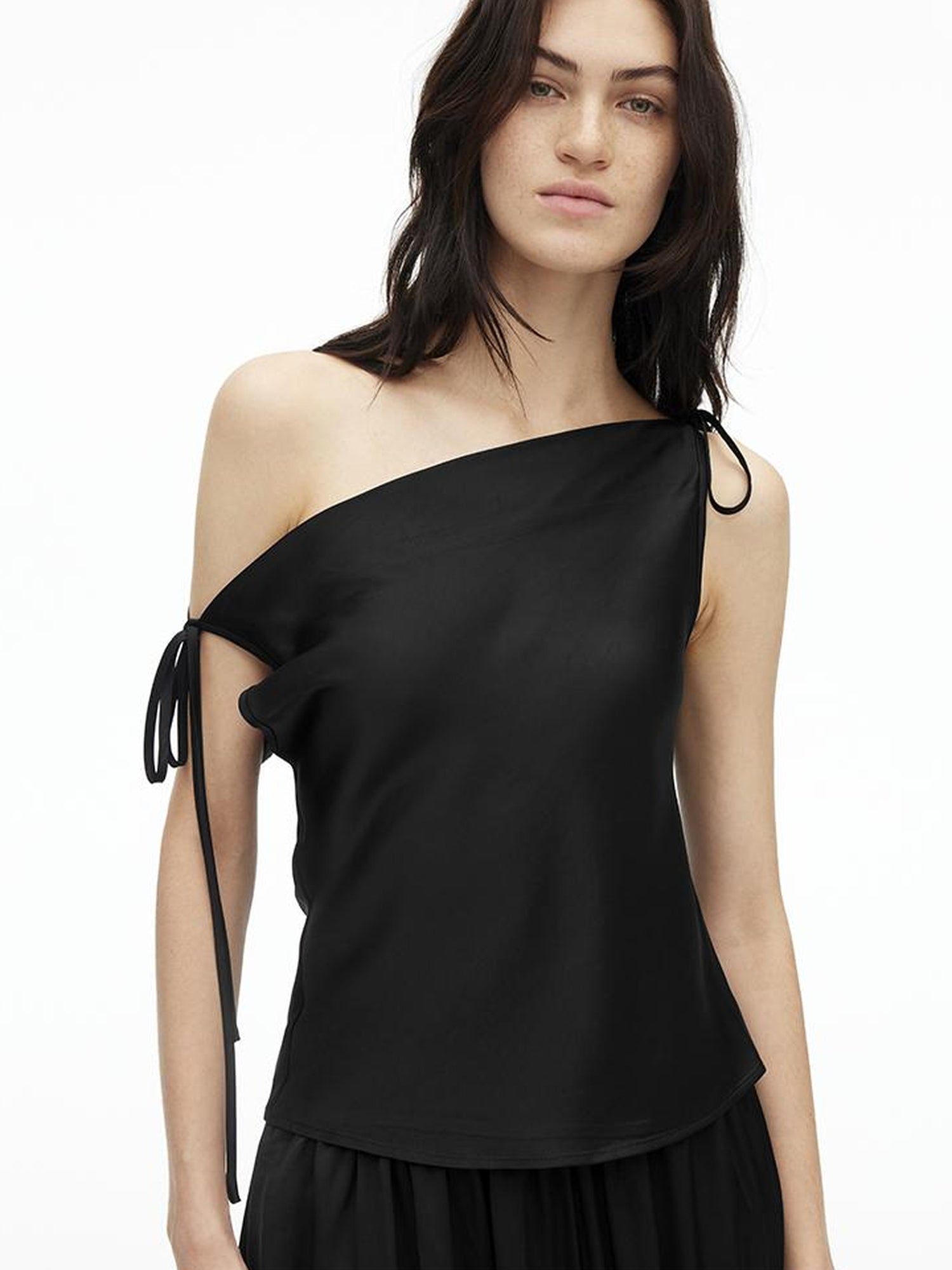 AFTADAWN Adjustable Off Shoulder Top Flowy Midi Skirt Set