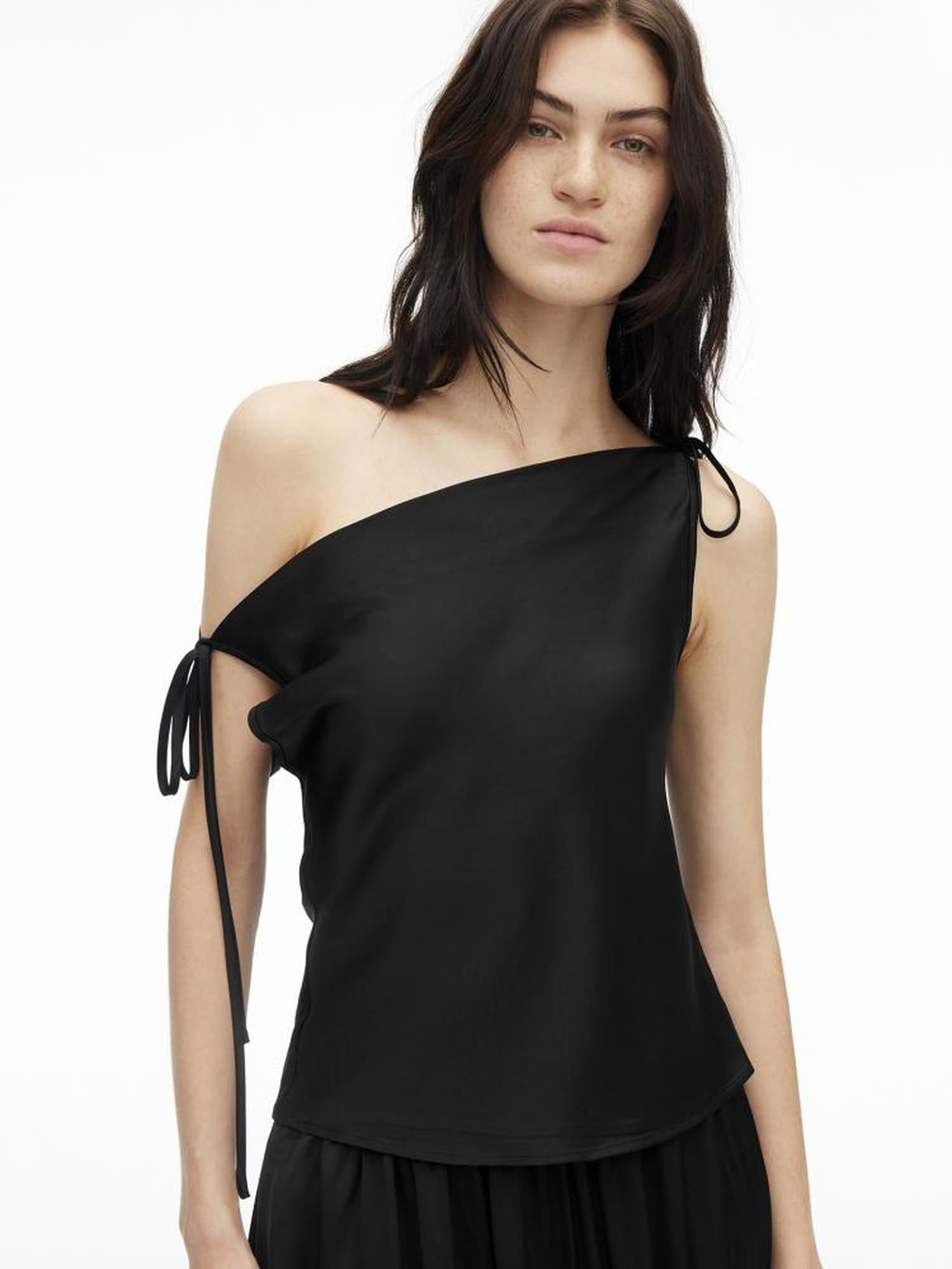 AFTADAWN Adjustable Off Shoulder Top Flowy Midi Skirt Set