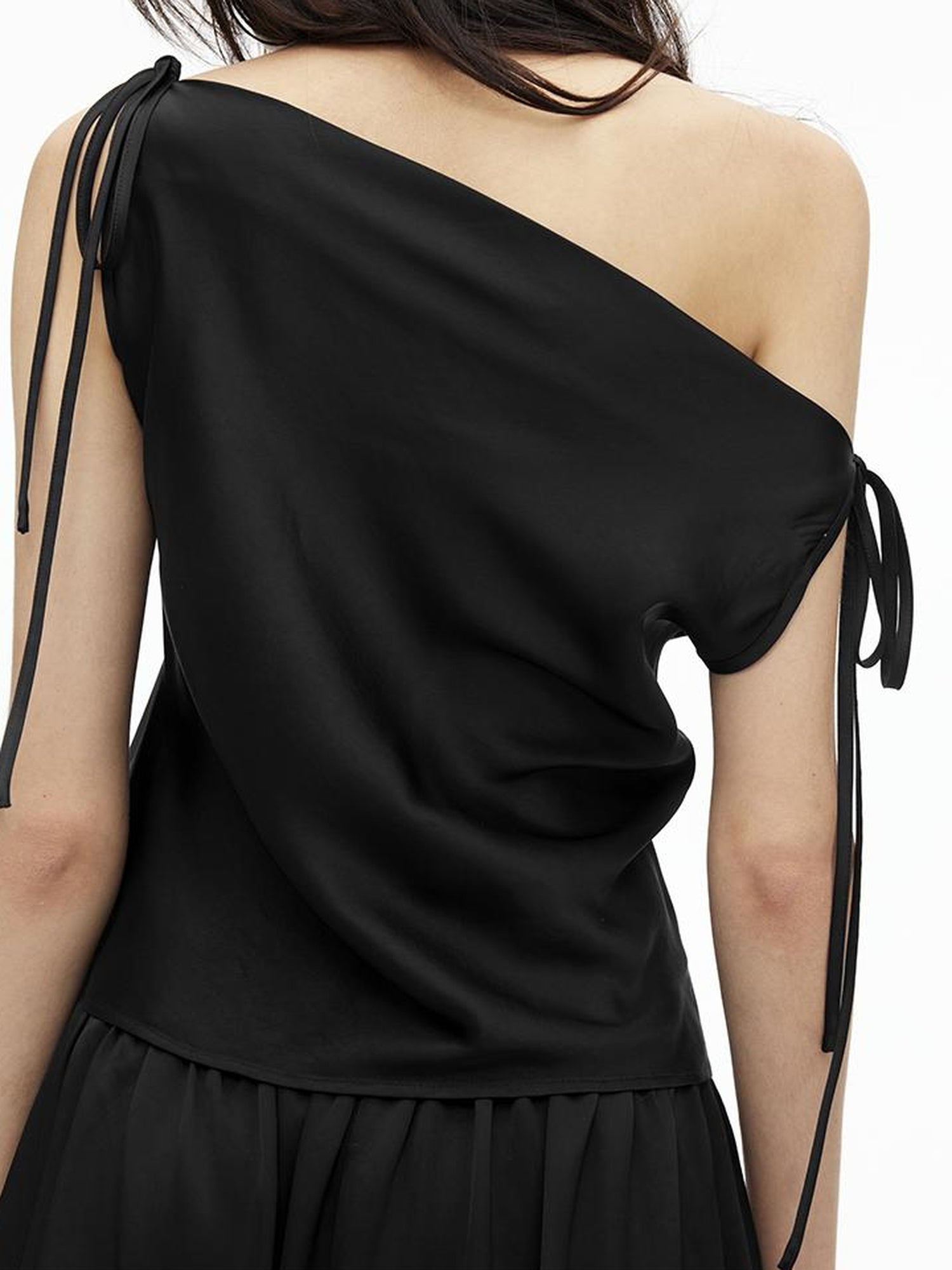 AFTADAWN Adjustable Off Shoulder Top Flowy Midi Skirt Set