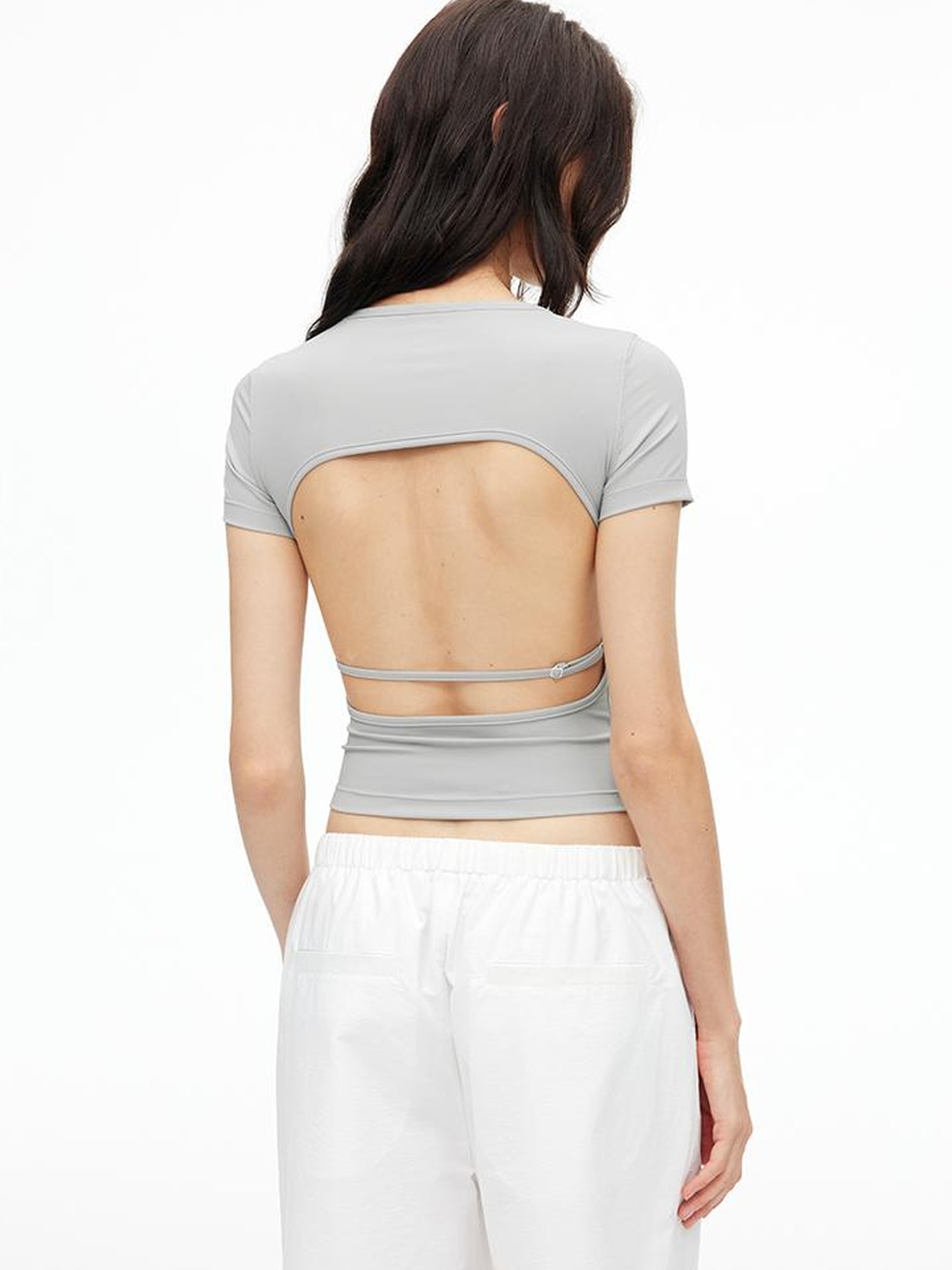 AFTADAWN Airy U Back Cooling U Neck Quick Dry Slim Fit Sports Top