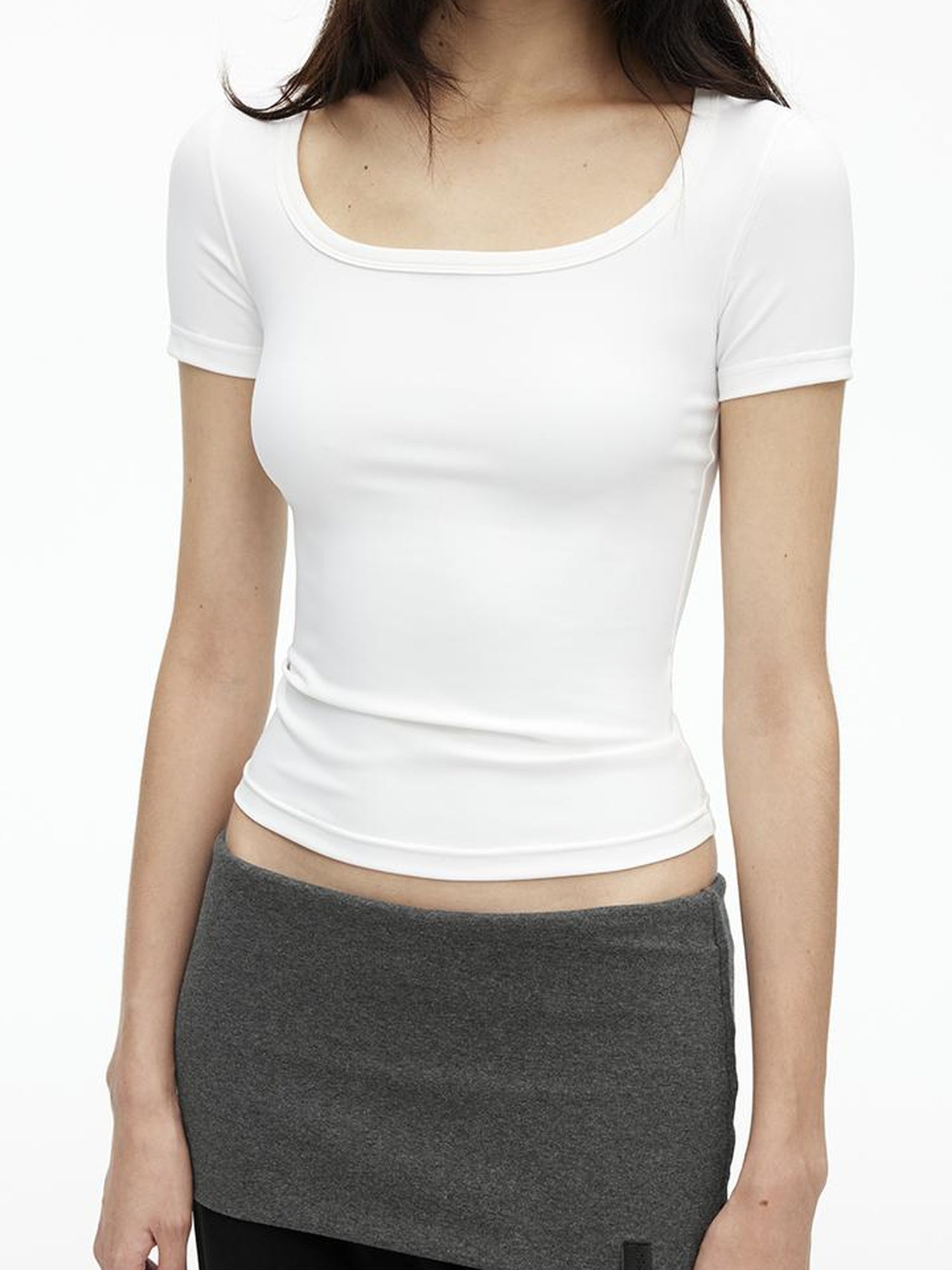 AFTADAWN Airy U Neck Motion Tee UV Cool Stretch Fit