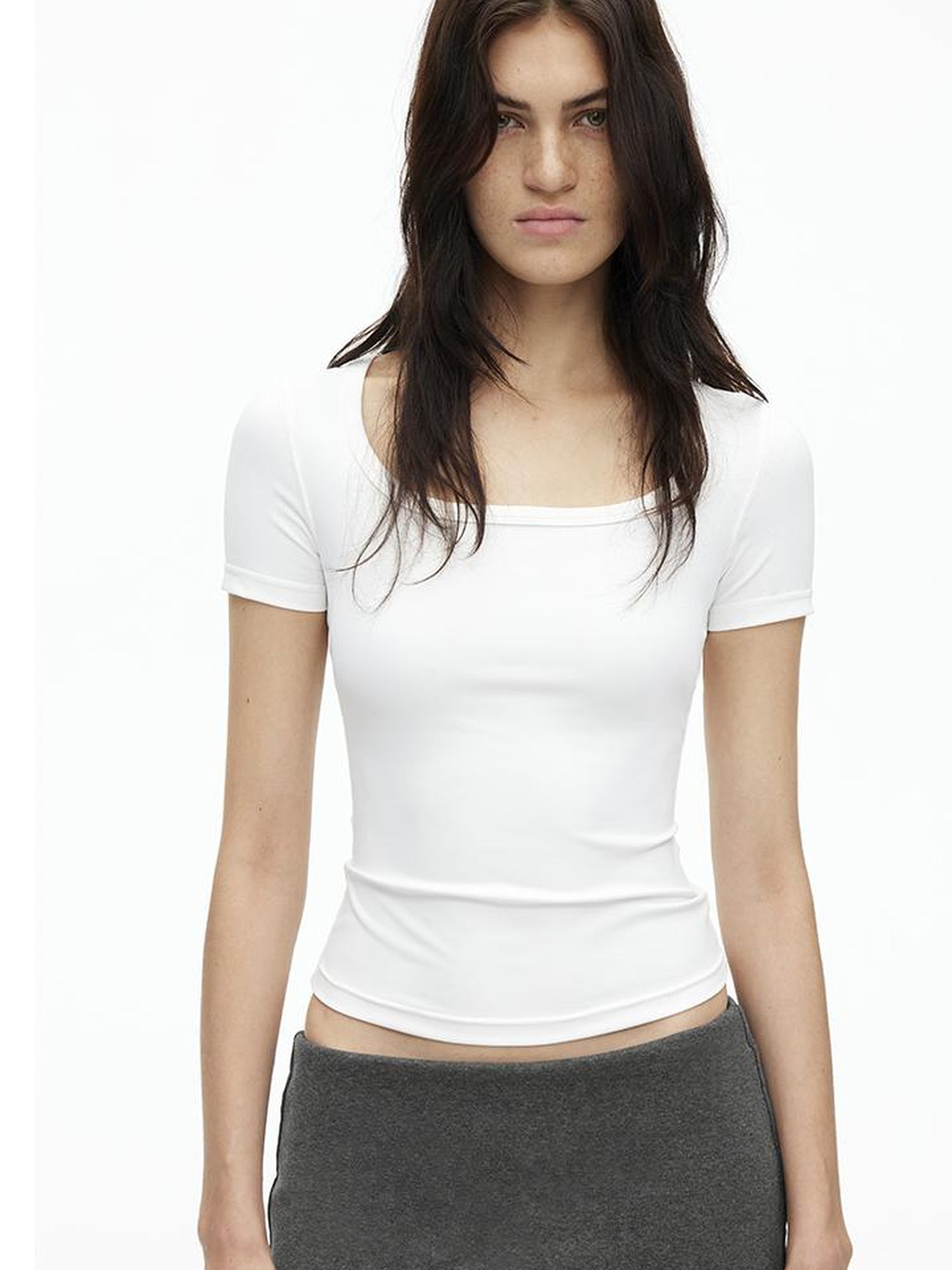 AFTADAWN Airy U Neck Motion Tee UV Cool Stretch Fit